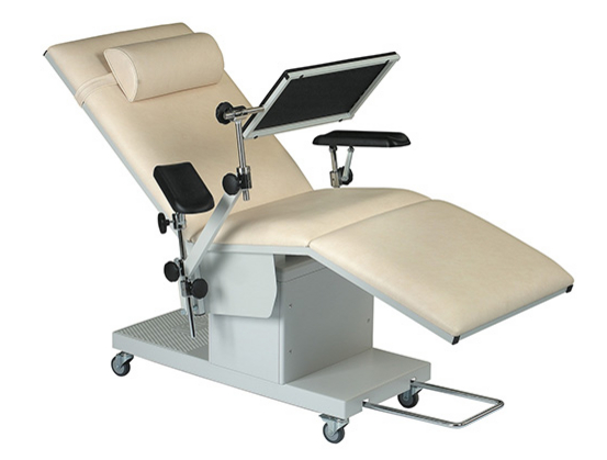 Transfusion chairs and blood collection chairs